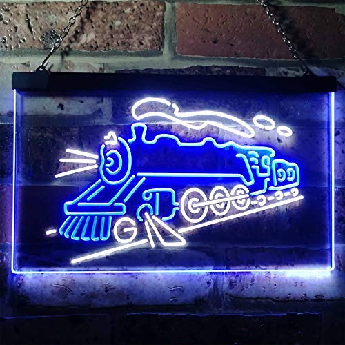 Kids Room Decor Train Dual LED Neon Light Sign